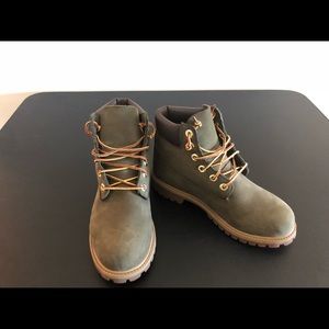 Olive green timberlands